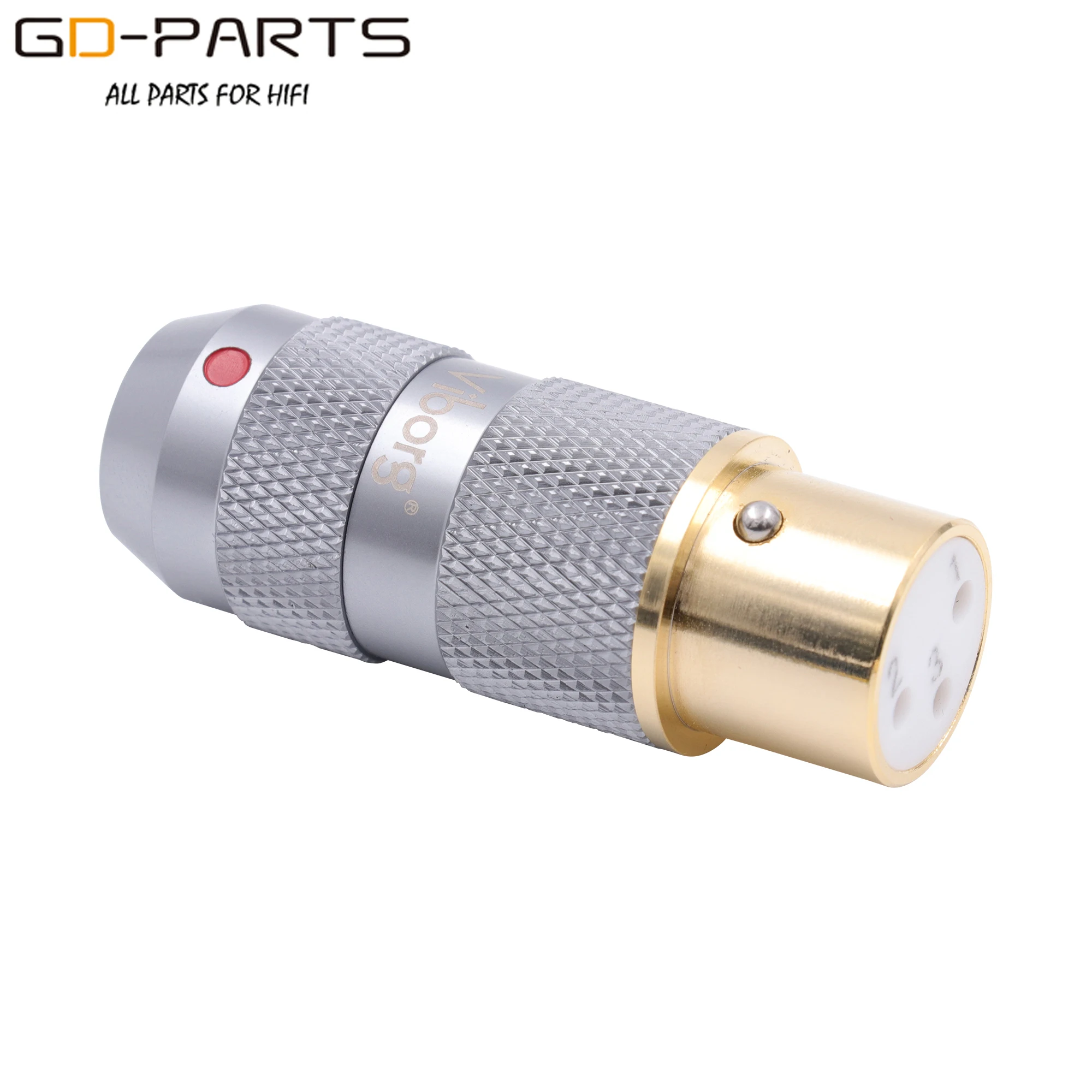 Viборг 24K Φ Чистая медь 3Pin штекер гнездо XLR разъем балансировки Hifi аудио MIC DAC кабель