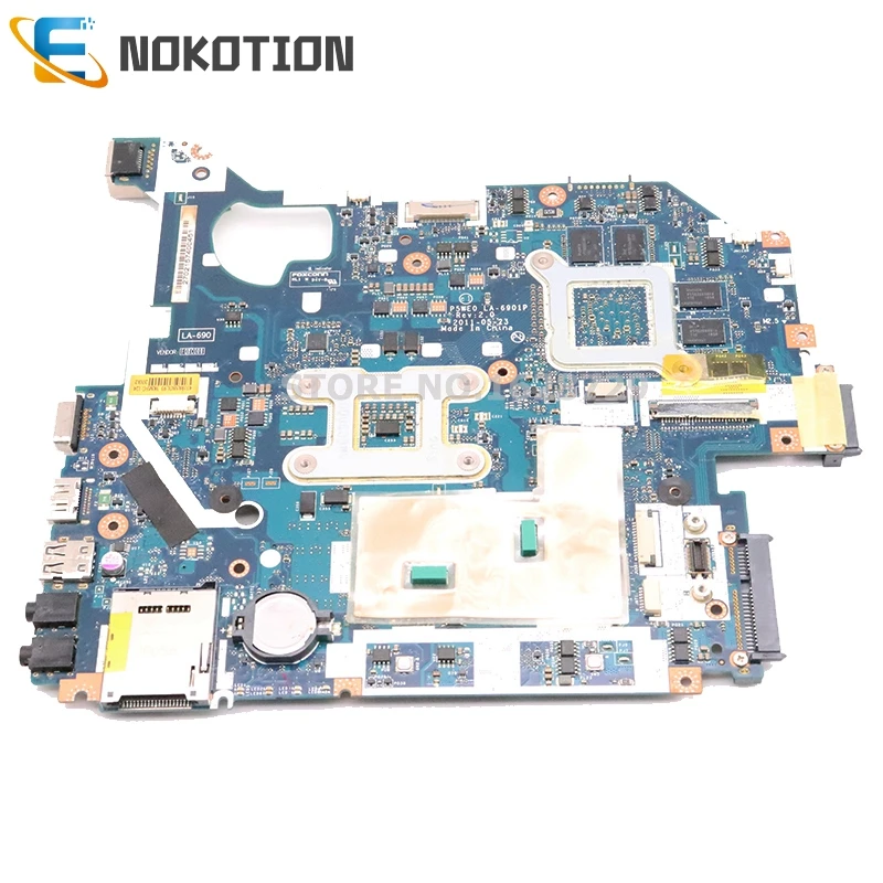 Материнская плата NOKOTION MBRCG02006 P5WE0 LA-6901P для ноутбука acer aspire 5750 5750G MB. RCG02.006 GT540M 1GB основная плата работает