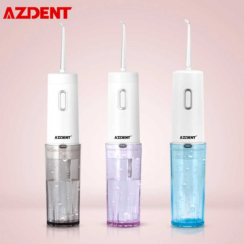 Ирригатор полости рта AZDENT Аккумуляторный складной с зарядкой от USB 4 режима 5