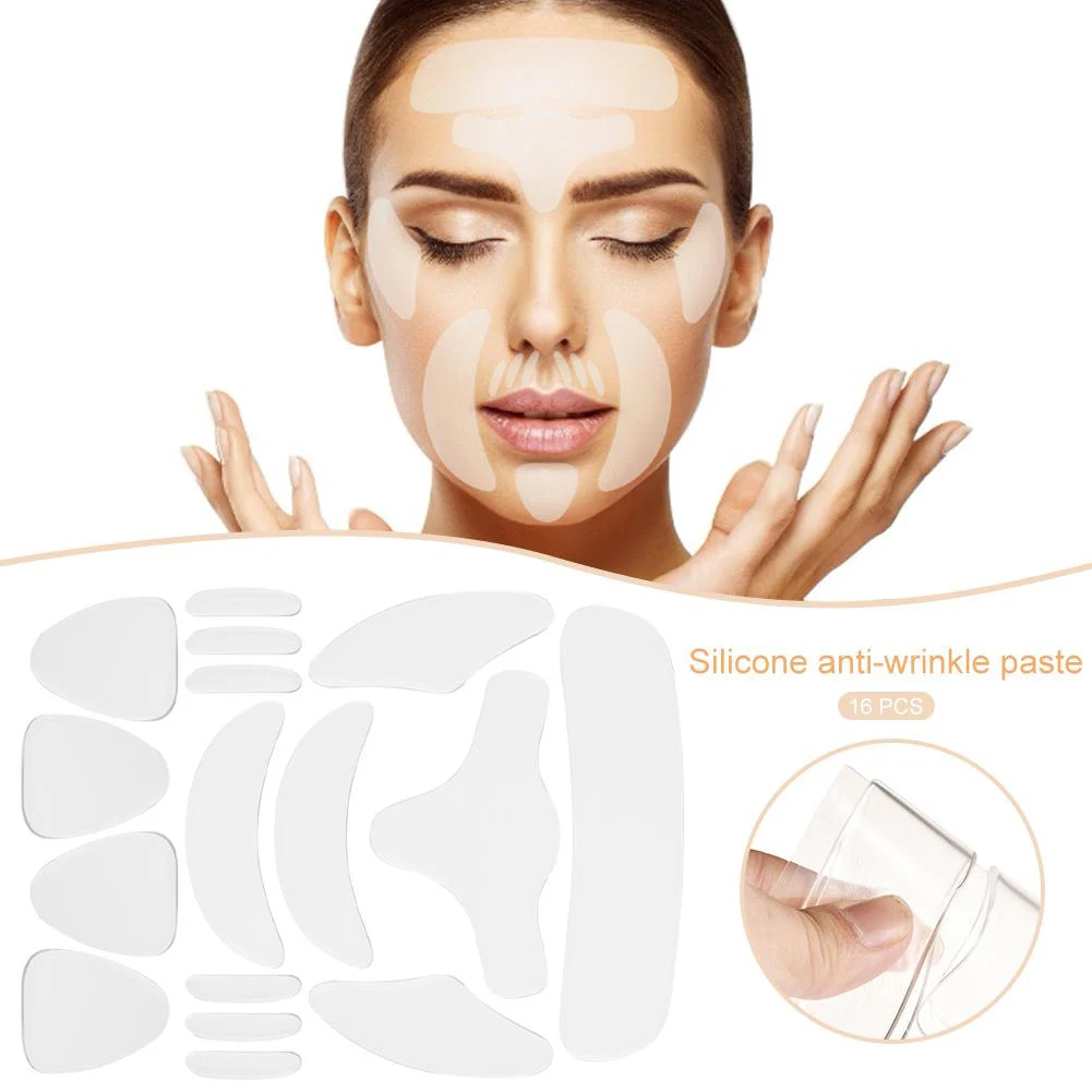 

18pcs Face Wrinkle Patch For Smoothing Eye Forehead Mouth Neck Wrinkles Reusable Anti Wrinkle Strips Silicone Patch Prevents