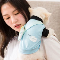 pet clothes summer t shirt cute backpack t shirt puppy dog summer thin breathable pomeranian cat small puppies