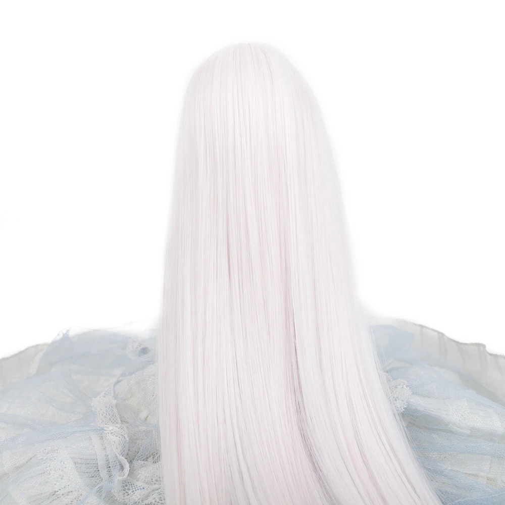 Светильник розовые длинные прямые кукольные волосы с челкой для 1/3 BJD/SD парики