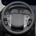 Черные Аксессуары для автомобилей из натуральной кожи ручной строчки для Land Rover Freelander 2 2013-2015