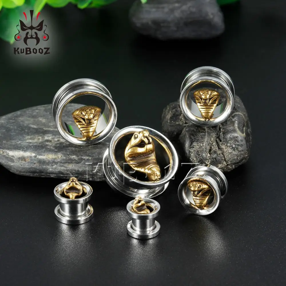 Серьги кобры KUBOOZ Из Нержавеющей Стали Для Пирсинга Ушей Новое поступление серьги