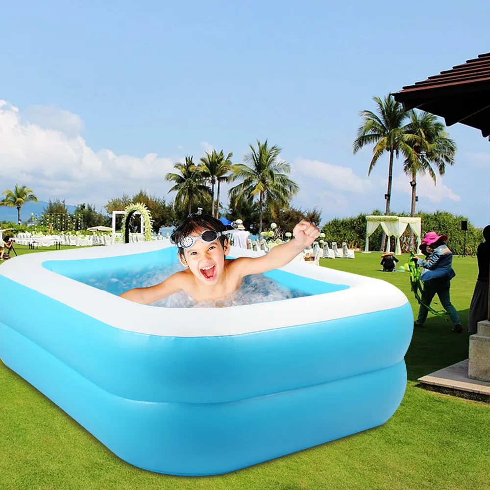 

Second Ring Square Swimming Pool Home Baby Wear-resistant Thick Marine Ball Pool Inflatable Family Children Adult Toy Bathtub