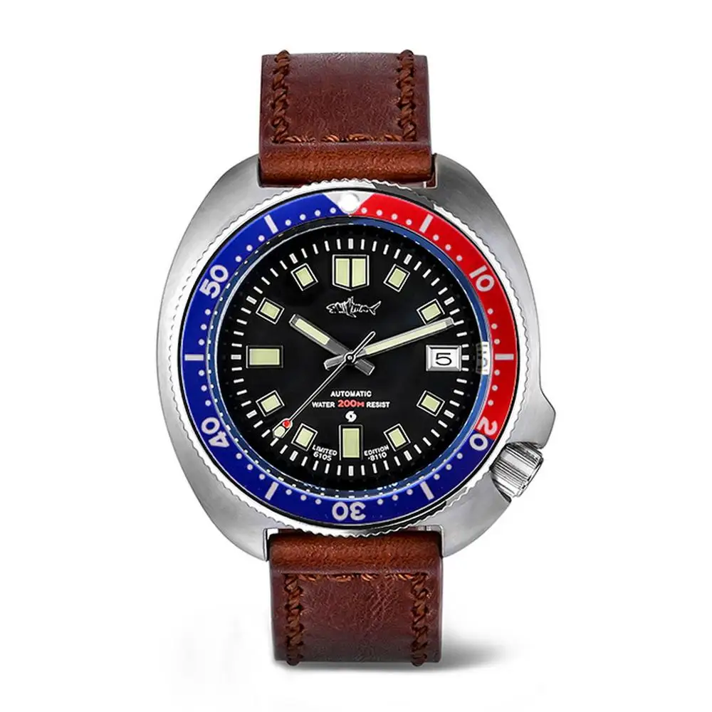 Мужские наручные часы для дайвинга автоматические HEIMDALLR спортивные механические