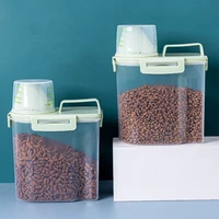 food storage box plastic transparent container box kitchen storage bottle cans dog and cat food cans sealed fresh keeping box
