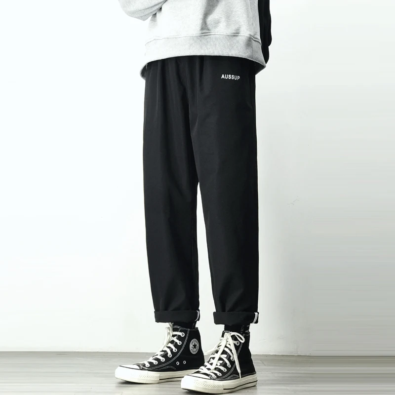 Men's Joggers Harem Pants Man Black Comfortable Pant Summer Casual Streetwear Loose Trouser Japanese Trendy Sweatpants | Мужская