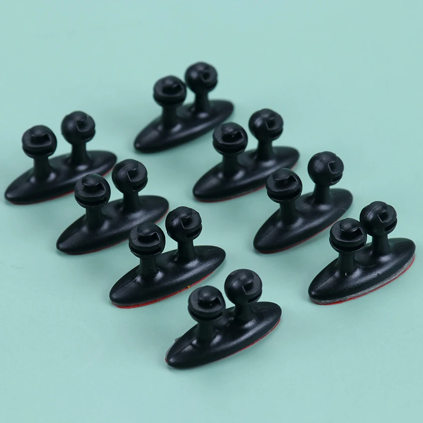 

8PCS Car Interior Accessories Mini Adhesive Car Interior Charger Line Clasp Clamp Headphone USB Fixed Wire Clip