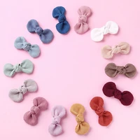baby hair clips bow girl hairpins corduroy children spring summer barrette kids candy color hair accessories infant hairclip