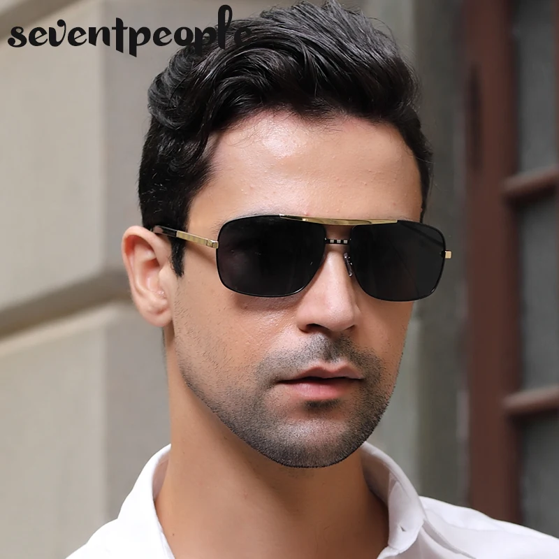Квадратные Солнцезащитные очки для мужчин 2020 модные ретро Роскошные брендовые