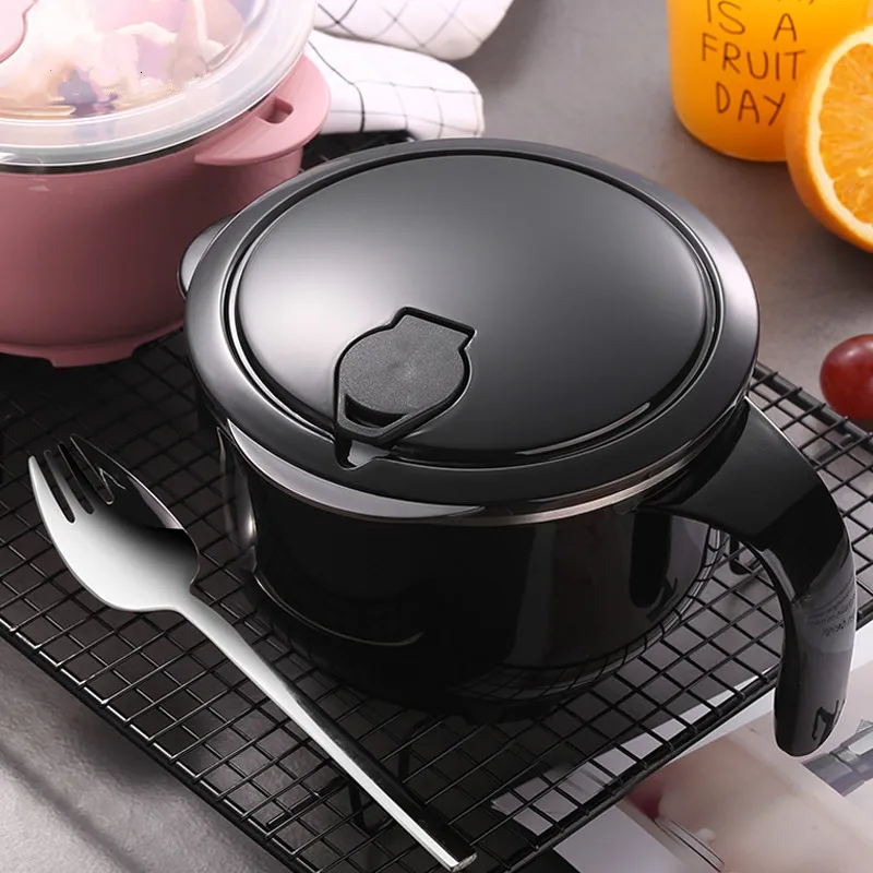 Ланч-бокс большая миска из нержавеющей стали для лапши быстрого приготовления