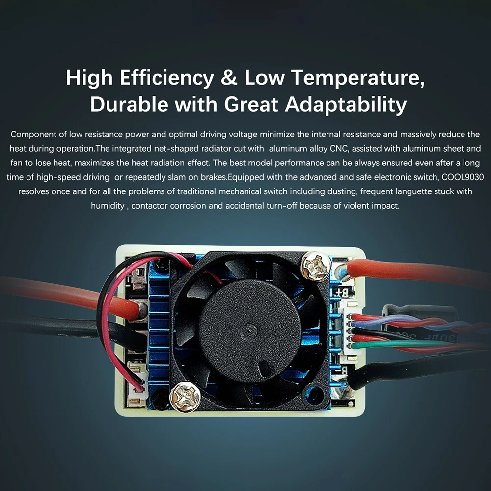 Radiolink COOL 9030 90A матовый ESC для RC автомобиля лодки гусеничный дрейфующий автомобиль