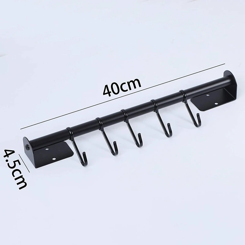 16 дюймов горшок бар стойка Настенный Съемный кастрюли висит рельс кухня детская