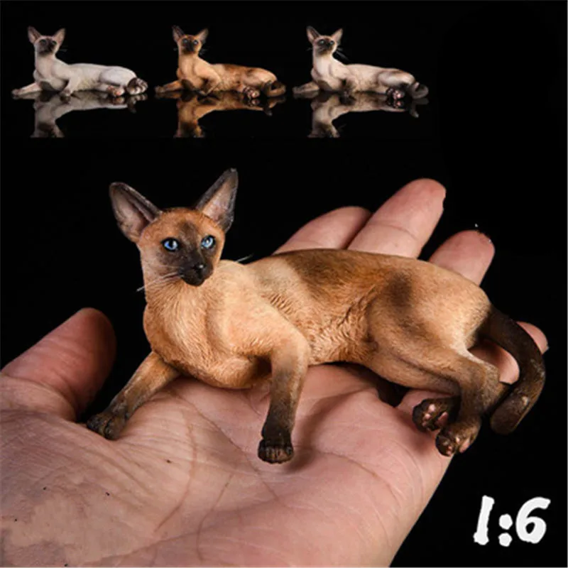 Распродажа 1/6 Имитация животных Сиамский кот креативный домашний декор