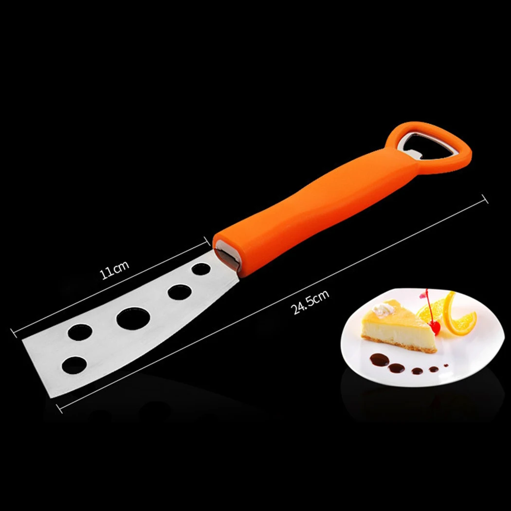 

Justdolife Cake Cutter Slicer Versatile Cheese Cutter Tool Pizza Cutter Beer Bottle Opener Wine Opener Kitchen Tools