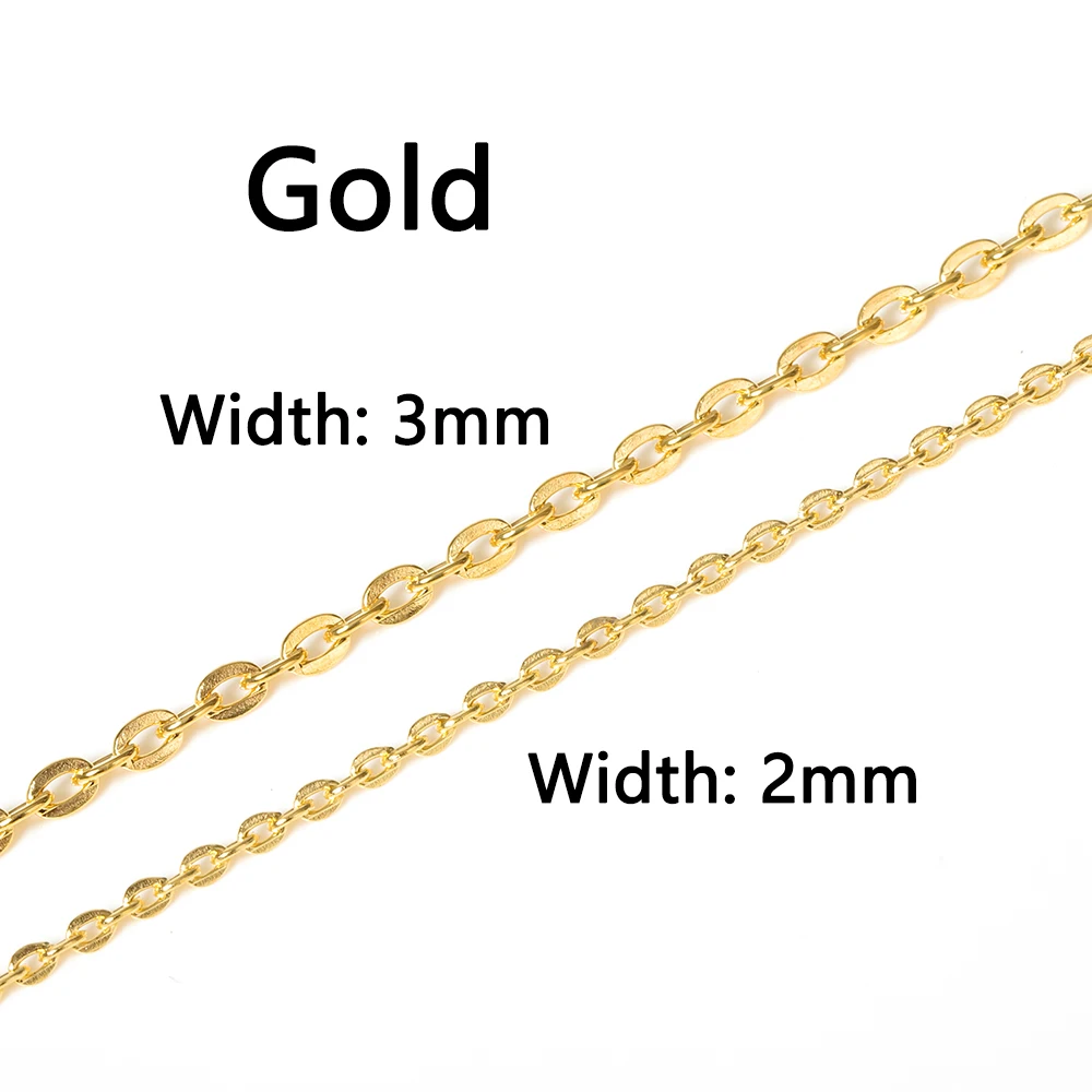 5м / серия Ожерелье Браслеты металлические цепи Античная бронзовая покрытием Bulk