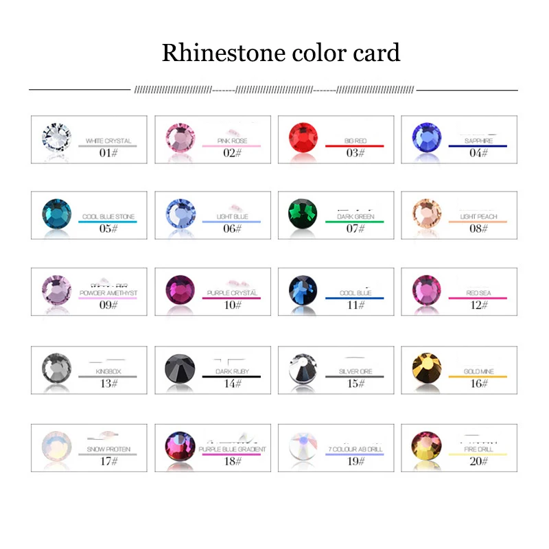 

1 pack of flat bottom diamond shiny mixed gold bottom glass rhinestone colored diamond AB flat back 3D nail decoration DIY tools
