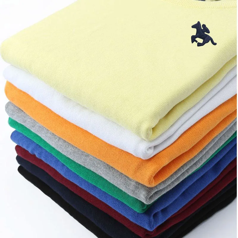 Мужской свитер с отложным воротником и длинными рукавами деловой Повседневный