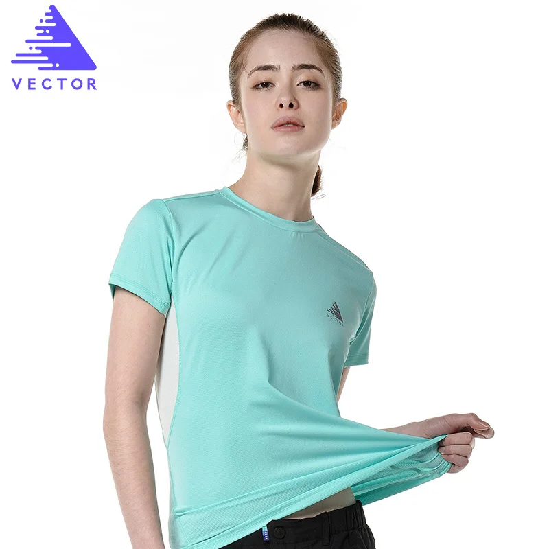 Женская быстросохнущая футболка VECTO дышащая с коротким рукавом для бега и