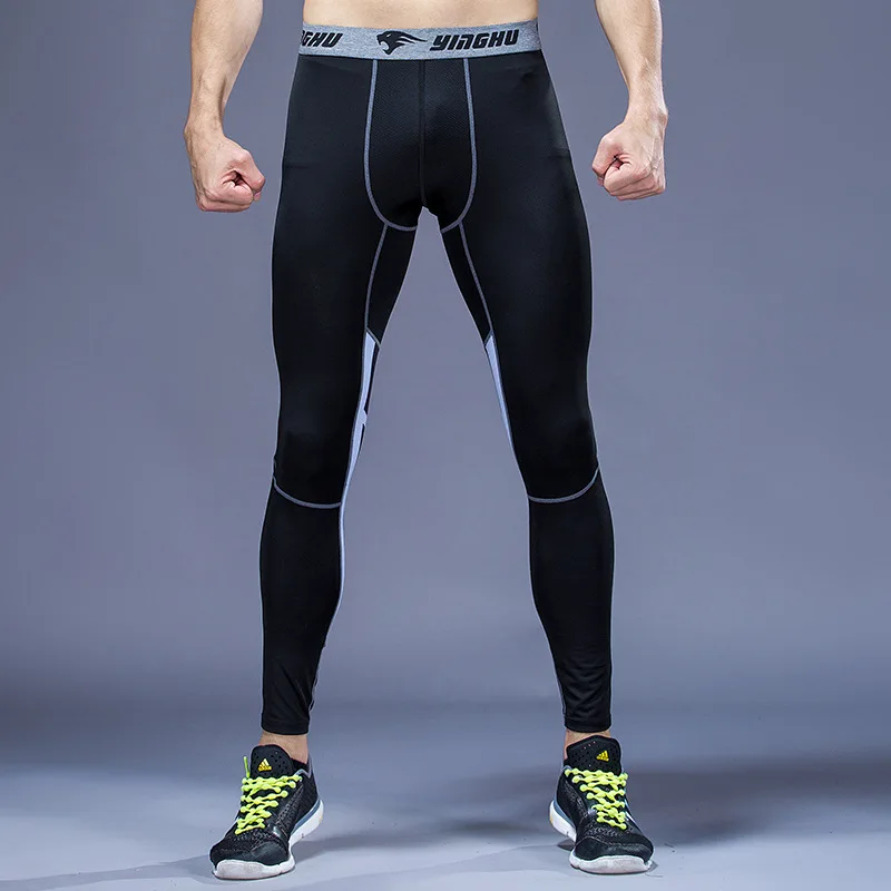 

Men Running Pants Fitness Compression Tights 3/4 Sports Pants Football Basketball Soccer Shorts Jogger Short Leggings