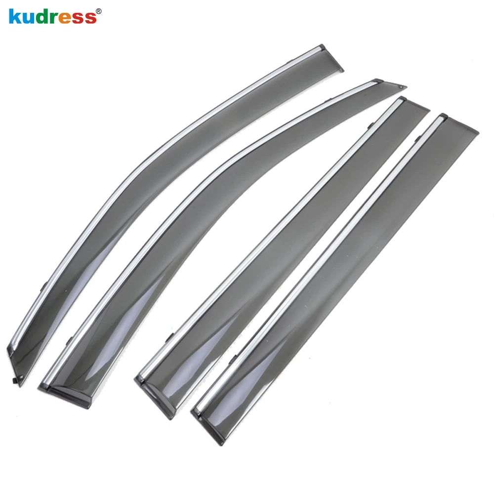 4 шт. оконные дефлекторы для Toyota Highlander 2015 2016 2017 2018 2019|door visor for toyota|door rain deflectorrain deflector
