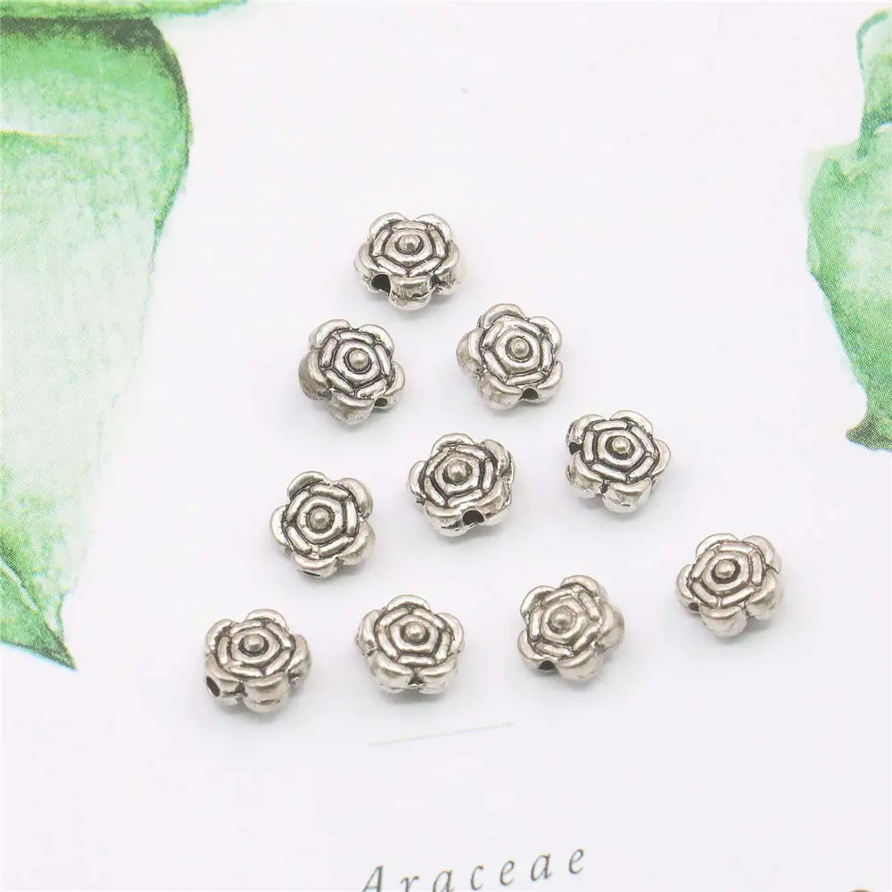 10 шт. Распорки из сплава в виде Розы|Ювелирная фурнитура и компоненты| |