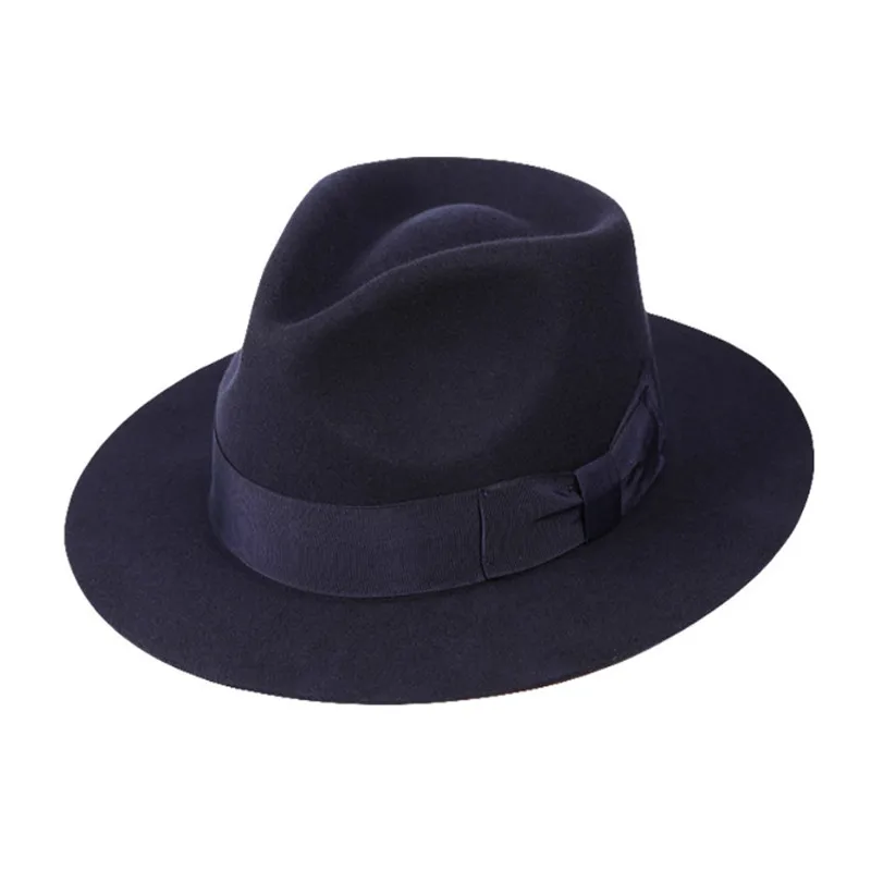 Lady 100% Wool Derby Fedoras Cap Felt Billycock Hats Winter Fashion Bowler Hat Fedora Trilby New Feather B-8130 | Аксессуары для