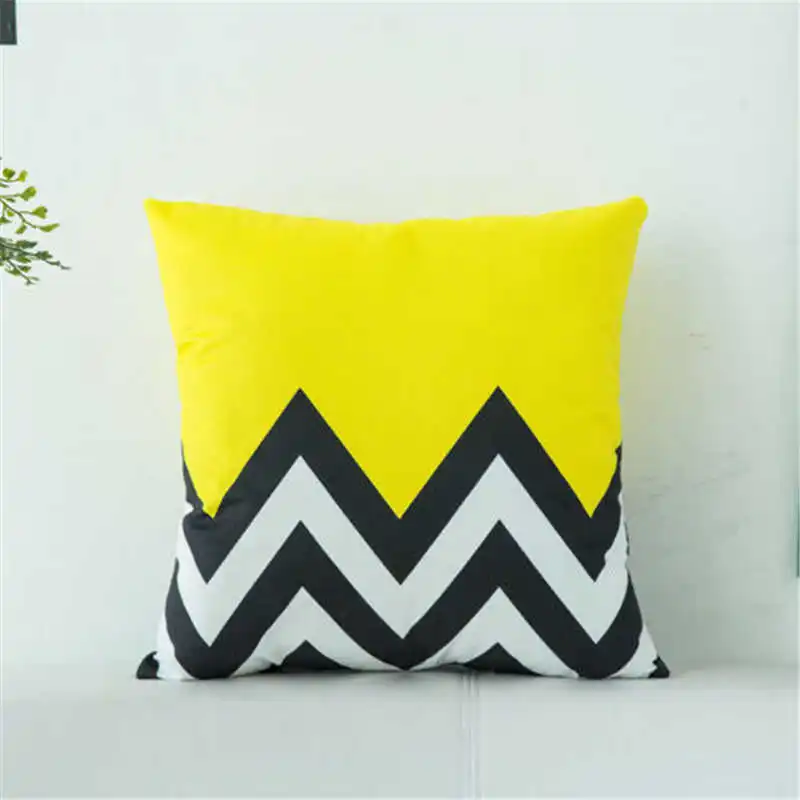 Белый чехол для дома черный подушки декор из хлопка и льна простая подушка | Дом