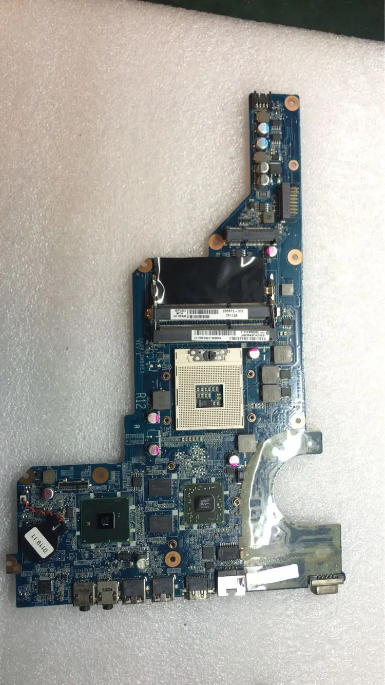 

KEFU For 636372-001 HP Pavilion G4T-1000 G7 G7T-1000 G4 G4-1000 Laptop Motherboard DA0R12MB6E0 PGA989 HM55 HD6470M 1G Test