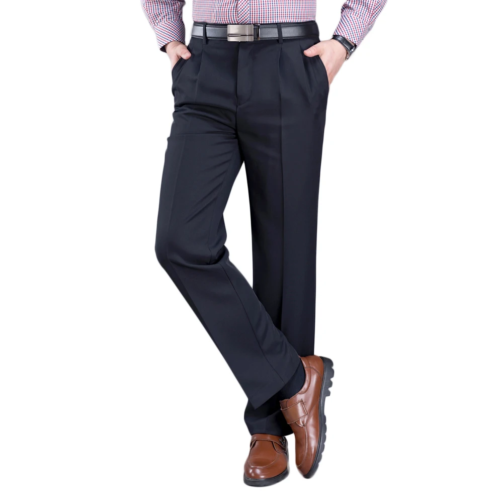 Мужские брюки из шерсти и шелка Mu Yuan Yang плотные классические рабочие двойные