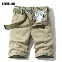 2021 Cargo Shorts Men Summer Hot Sale Cotton Casual Fashion Solid Pocket Classics Brand Plus Size Pants Men Beach Shorts