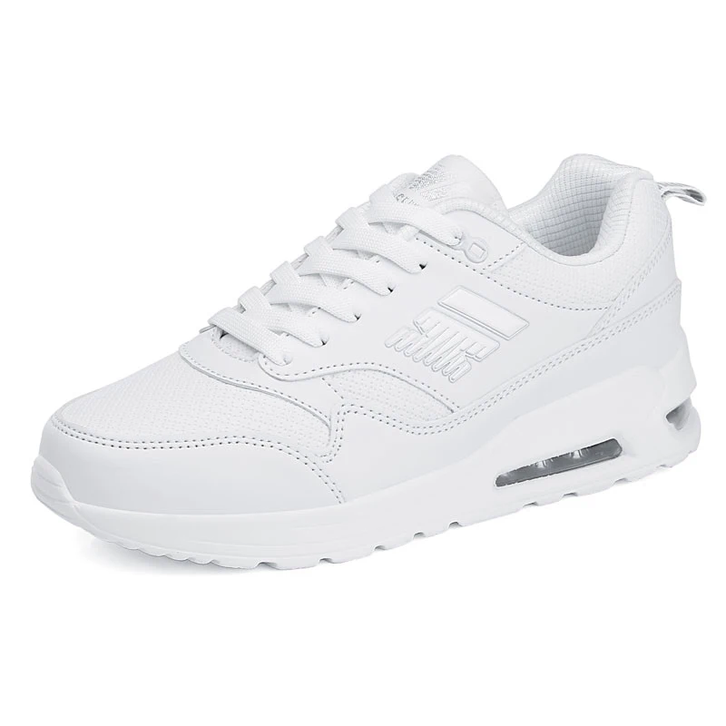 Женские кроссовки Сезон осень Новый стиль Женская кожаная спортивная обувь на