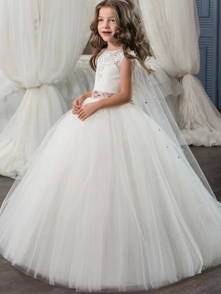 

Flower Girl Dress Formal Occasion Bridesmaid Party Wedding Pageant Birthday Christma
