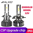 Светодиодсветодиодный лампа H4 LED H7 9005 лм H11 для автомобильных фар лампы H1 H8 H9 9006 HB3 HB4 Turbo H7 светодиодный ная лампа для мотоцикла противотуманная лампа 12 В HLXG