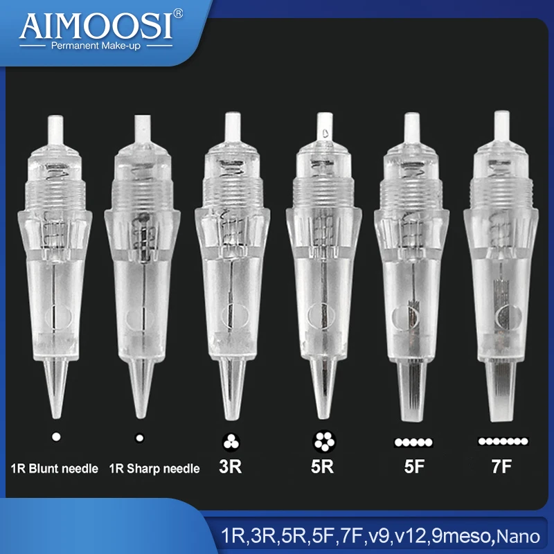 Картридж с иглой для тату-машинки Aimoosi A5 1R 3R 5R 5F 7F v9 v12 9meso Nano 1 шт. |