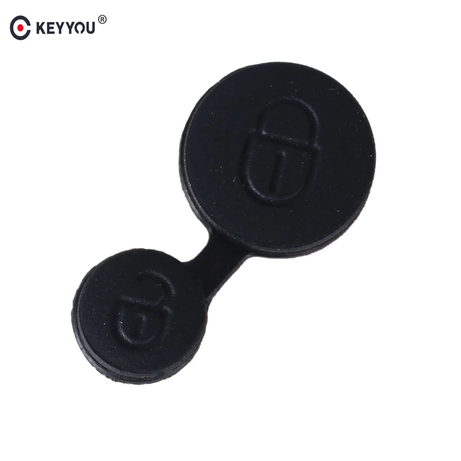 KEYYOU 2X для Citroen 2 две кнопки резиновый коврик ключей Picasso Xsara Saxo Berlingo Замена Fob кнопок