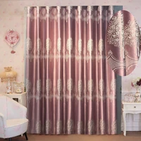 modern minimalist printed curtains for living room pinkbluebrown drapes window panel fabric curtain for bedroom shading