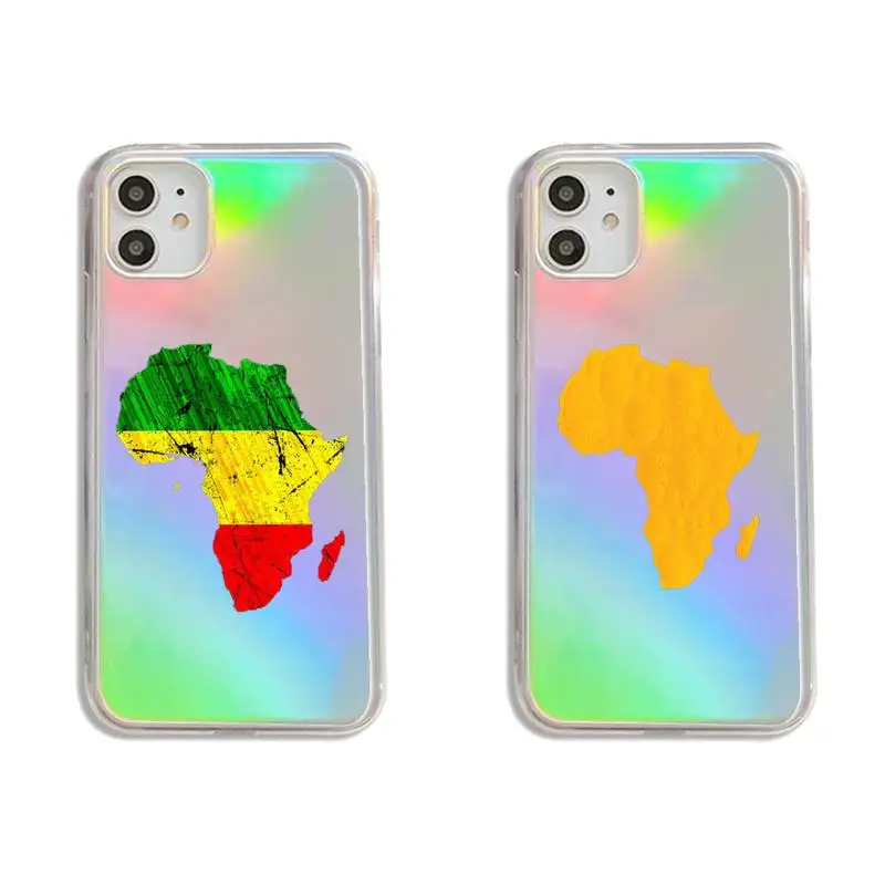 

Africa Map pattern Phone Case Transparent for iPhone 7 8 11 12 se 2020 mini pro X XS XR MAX Plus