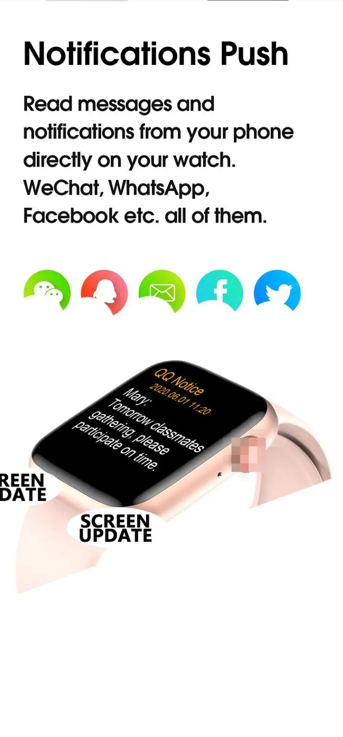 

IWO26 Smart Watch Women Men 1.75" Screen Bluetooth Call Smartwatch IP68 Waterproof Heart Rate Blood Pressure Monitor pk W26 T500