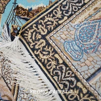 YILONG 15x2 Handknotted Silk Area Rug Wall Decor Parlor Carpet Tapestry YWX092A