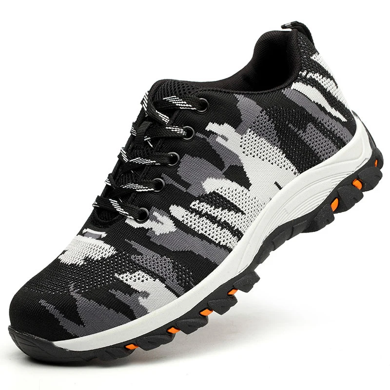 

Steel toe safety boots Wilderness Survival ankle steel mid-plate safty Anti-smashing safety boots #TW601-1