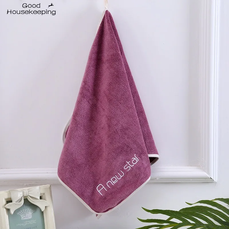 

На основе сверхтонкого волокна с вышитыми буквами меланж ребенка Полотенца ручной Полотенца домашней уборки, маска для лица для маленьких ...