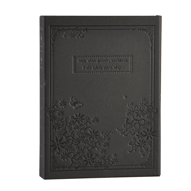 Black A5 замок для дневника книга канцелярский блокнот, 9,25x6,89 дюйма, 144 листов, TPN056 - Цвет: Black