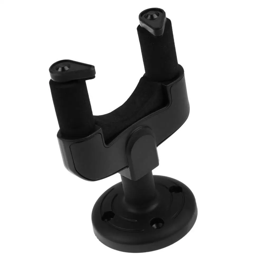 

[ Hot Sale ] Guitar Hanger Stand Wall Mount Holder Hook for Electric Guitar Acoustic Mandolin Ukulele Black Guitar Bass Screws
