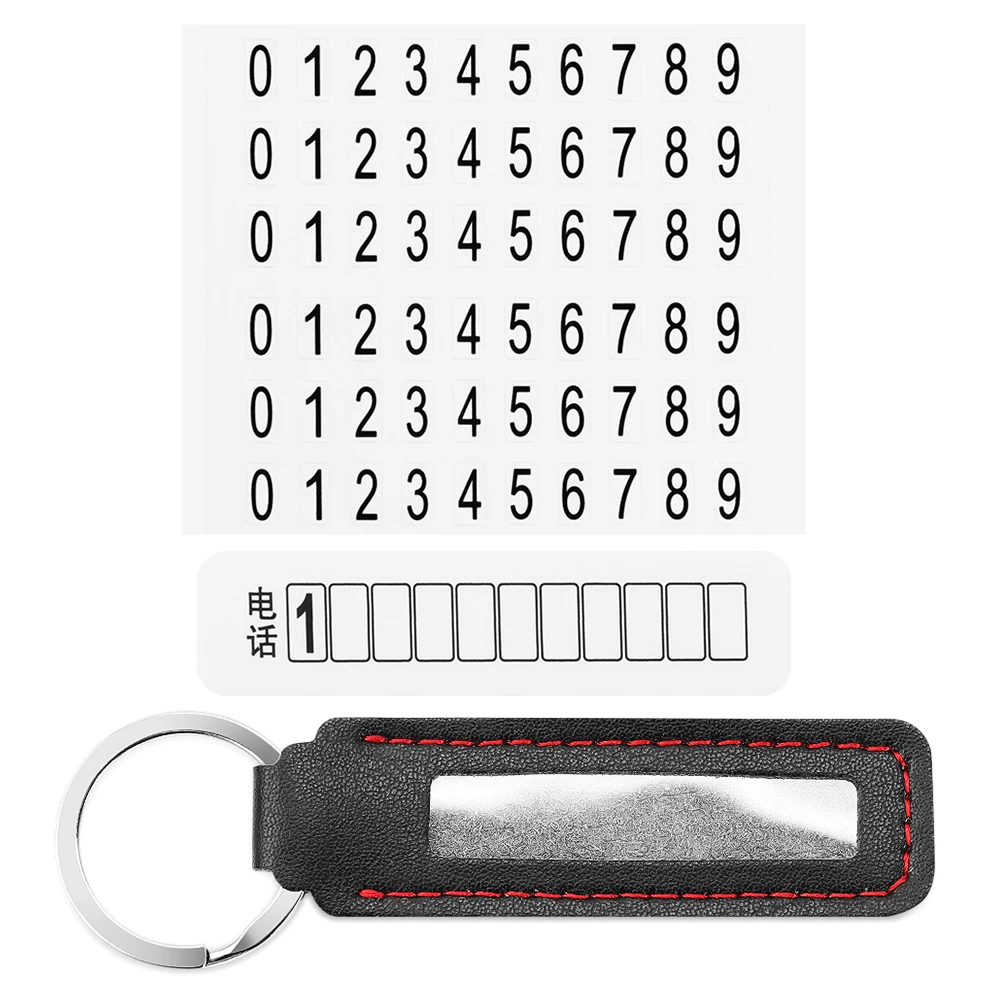 Anti-lost Phone Number Car Keychain For Kia Rio K2 Sportage Soul Mazda 3 6 CX-5 Lada Skoda Octavia A5 A7 Superb Yeti |