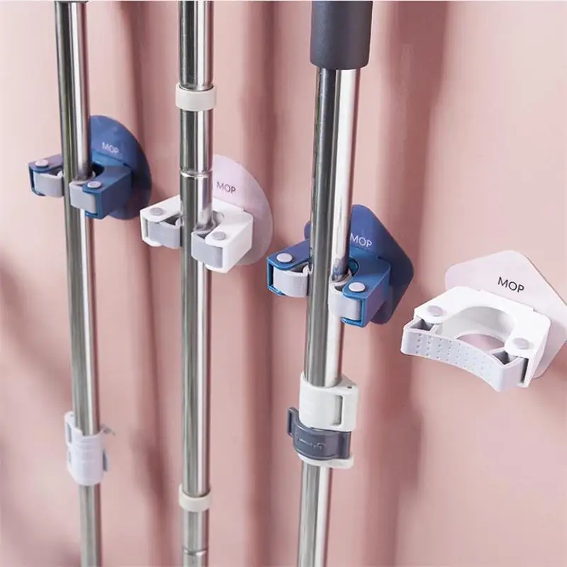 Настенный органайзер для швабры 1 шт. вешалка щетки и метлы стеллаж хранения