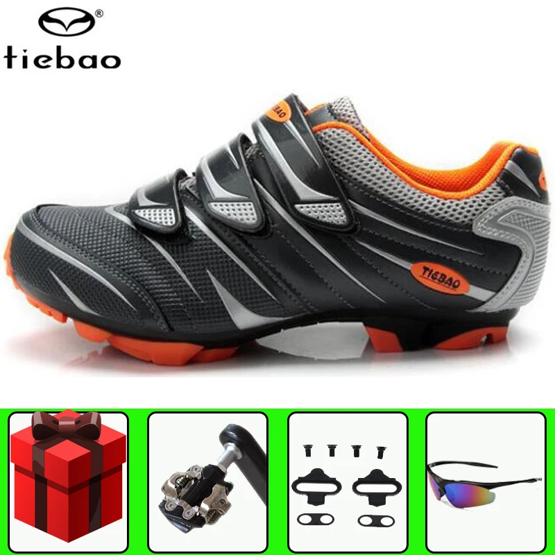 

Tiebao Cycling Shoes Sapatilha Ciclismo Mtb SPD Pedal Set Professional Men Sneakers Bicycle Self-Locking Triathlon Bike Shoes