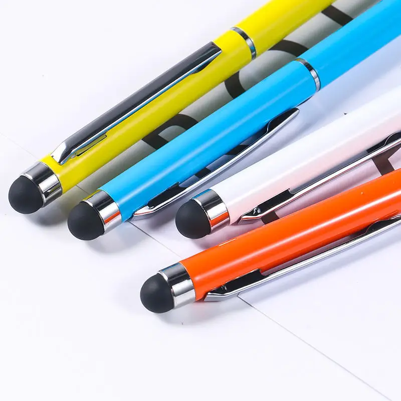 Сенсорный экран Экран прилагается рекламный Подарочный зубочистку металлическая шариковая ручка 1000 шт простым прикосновениям Экран шариковая ручка лазер с логотипом на заказ