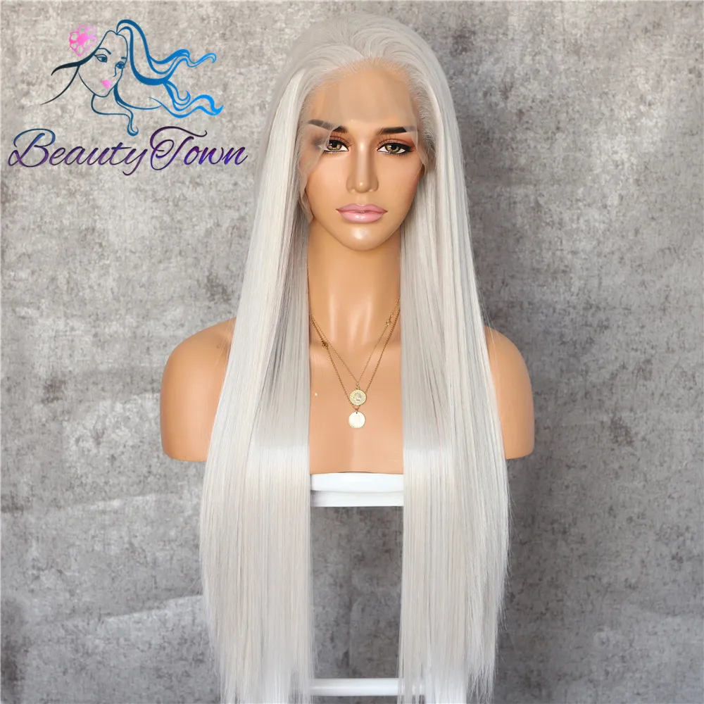 #60 BeautyTown красный 13x6 Количество кружева свободная часть Futura NoTangle термостойкие волосы на каждый день свадебный макияж слой синтетический парик с кружевом спереди - Цвет: #60